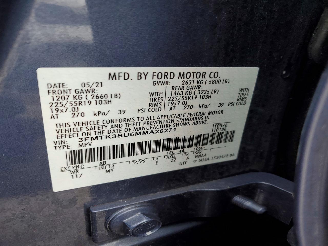 2021 FORD MUSTANG MACH-E PREMIUM photo 12