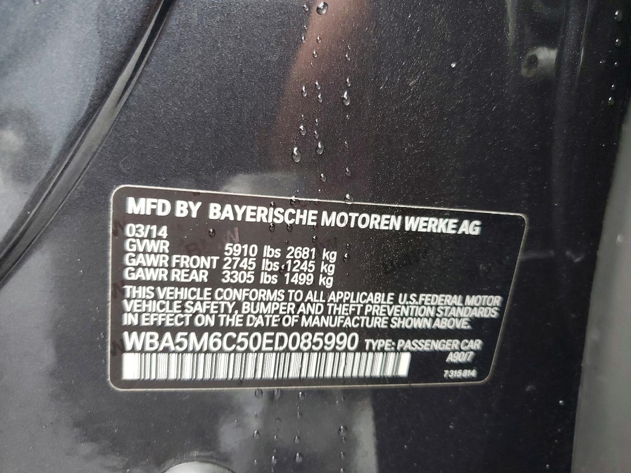 2014 BMW 550 IGT photo 12