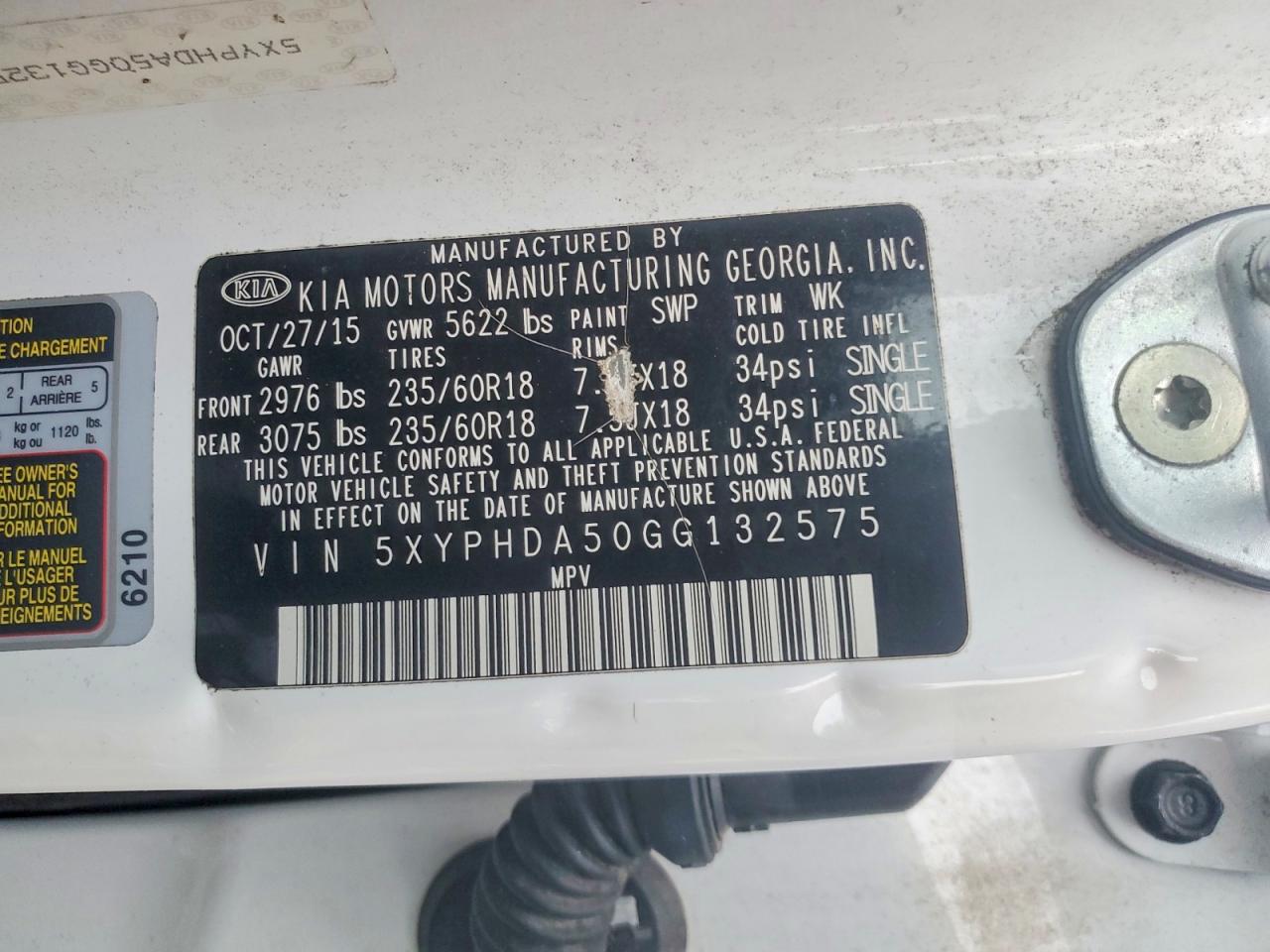 2016 KIA SORENTO EX V6 photo 23