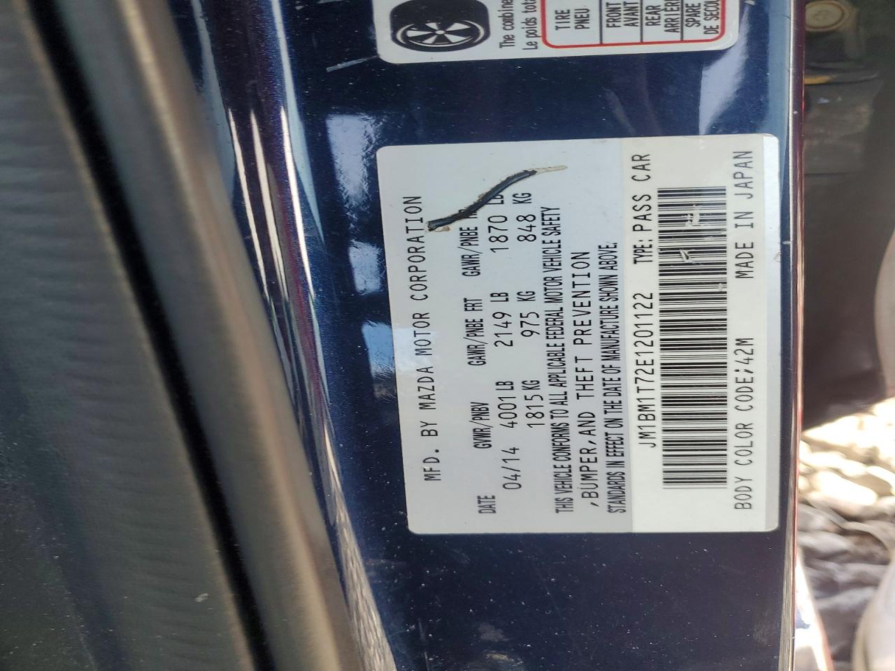 2014 MAZDA 3 SV photo 12
