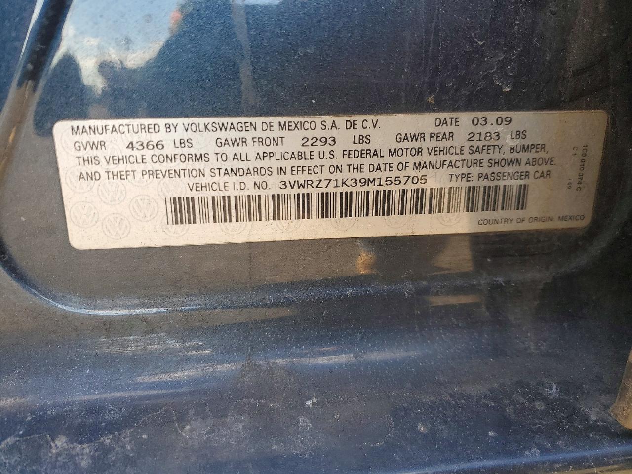2009 VOLKSWAGEN JETTA SE photo 12