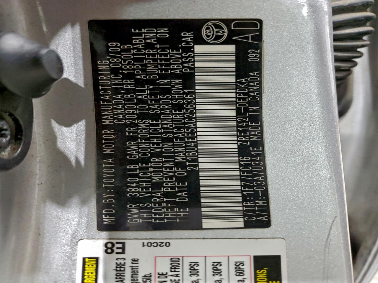 2010 TOYOTA COROLLA BASE photo 13