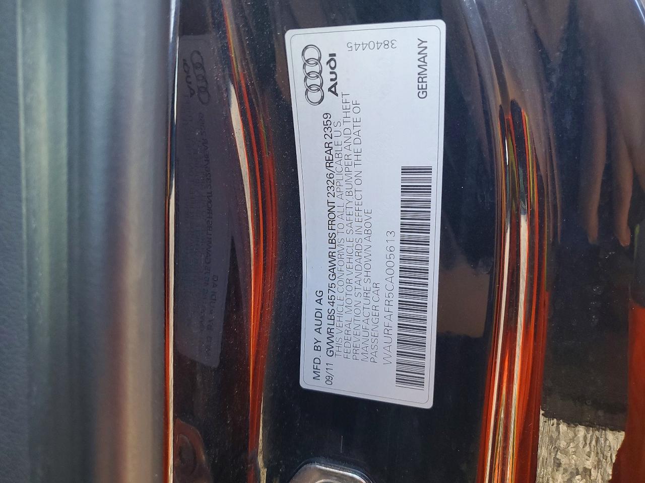 2012 AUDI A5 PREMIUM PLUS photo 12