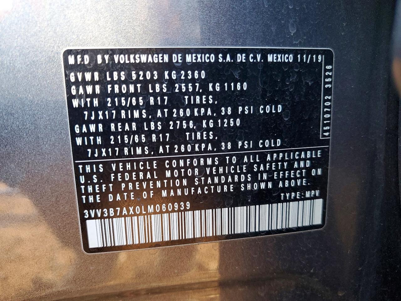 2020 VOLKSWAGEN TIGUAN SE photo 13