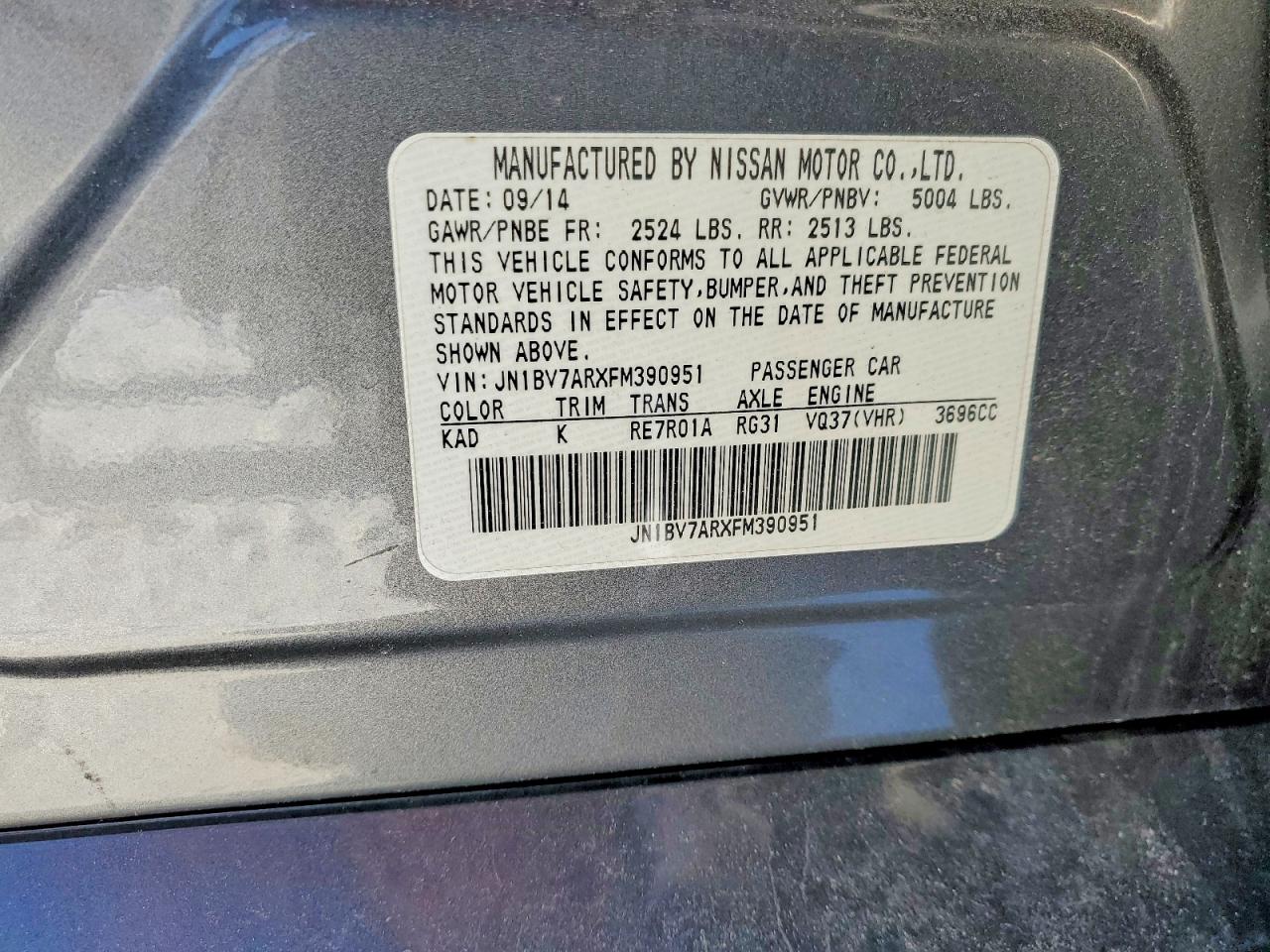 2015 INFINITI Q50 BASE photo 13