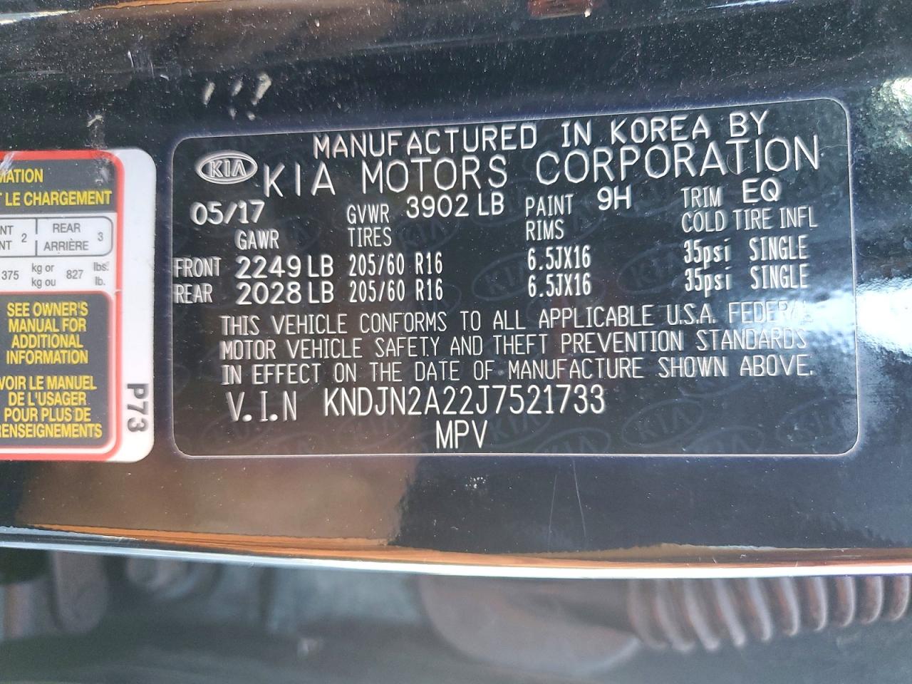 2018 KIA SOUL BASE photo 13