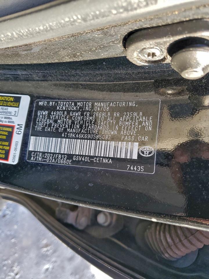2009 TOYOTA CAMRY SE photo 13