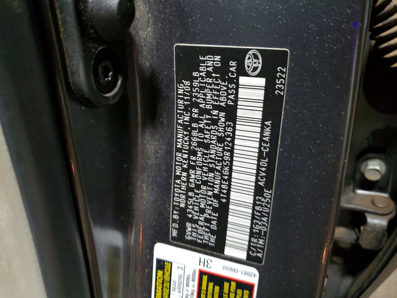 2009 TOYOTA CAMRY BASE photo 12