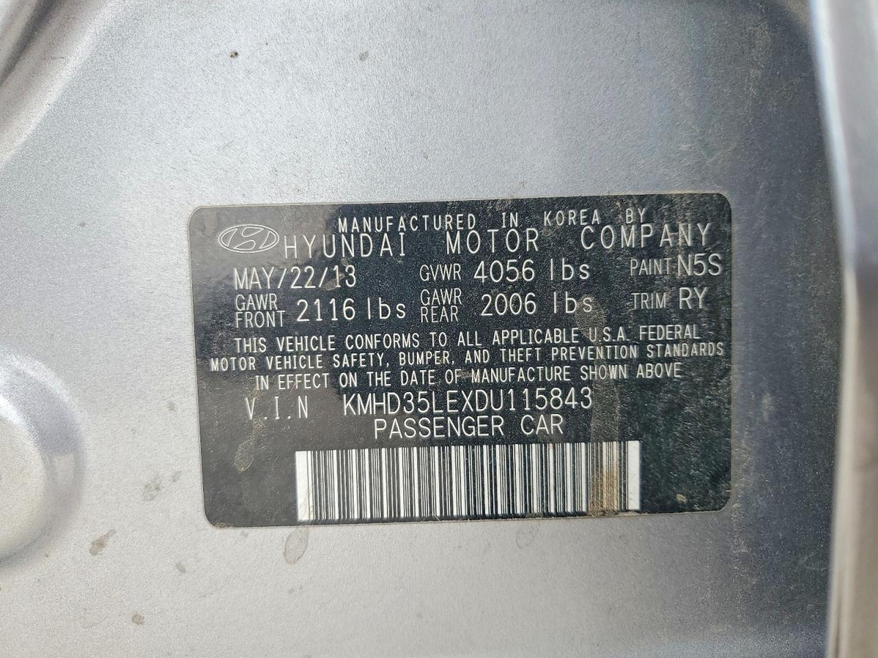 2013 HYUNDAI ELANTRA GT photo 23