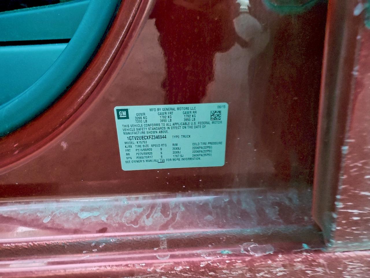 2015 GMC SIERRA K1500 SLE photo 12