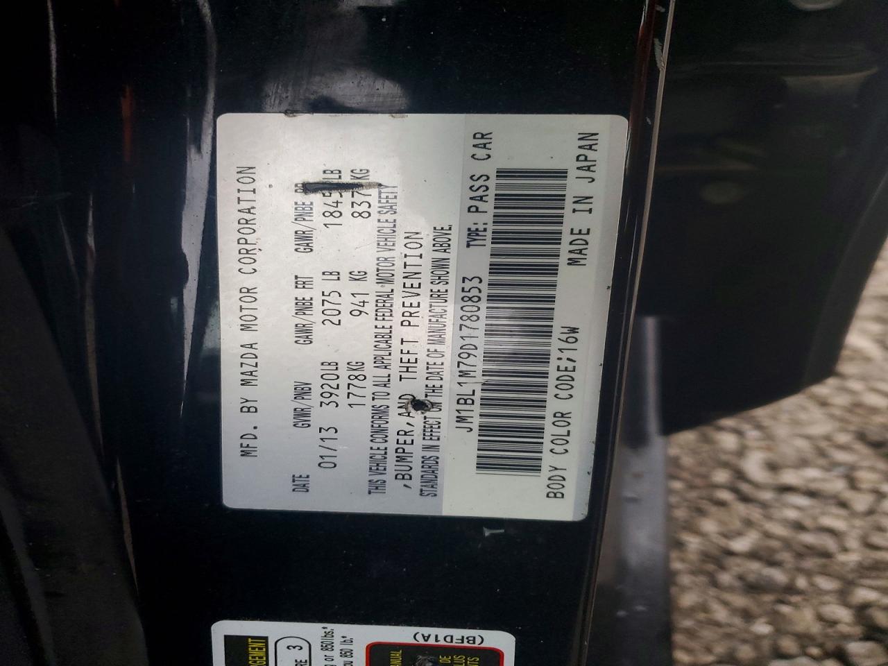 2013 MAZDA 3 I photo 12