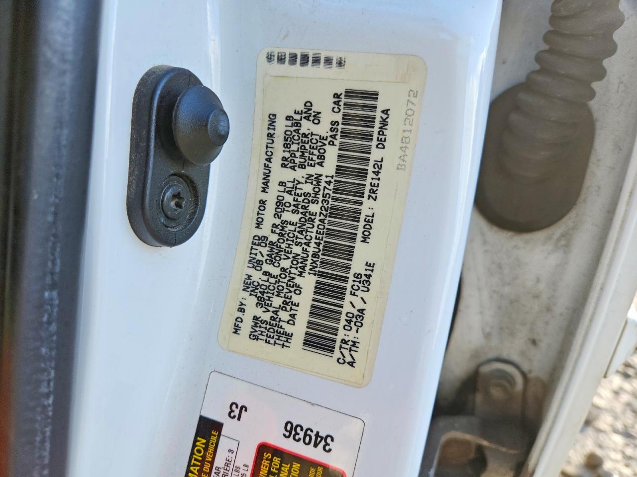 2010 TOYOTA COROLLA BASE photo 13