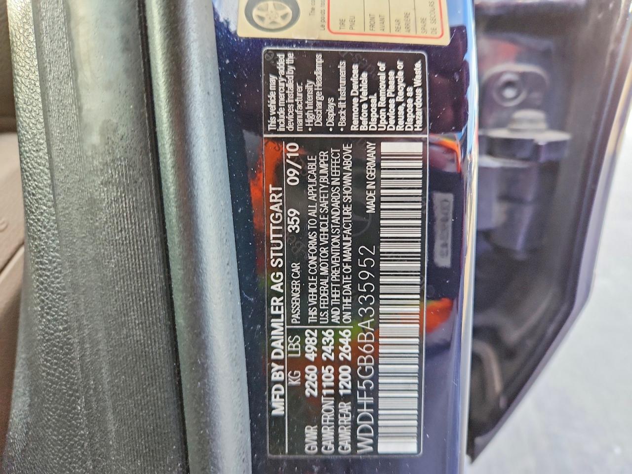 2011 MERCEDES-BENZ E 350 photo 12