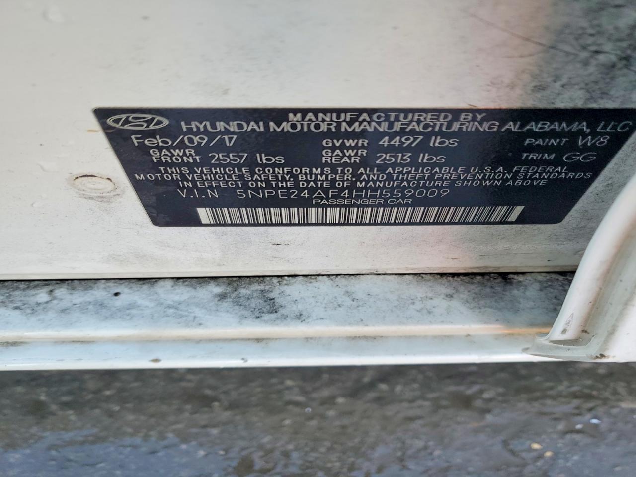 2017 HYUNDAI SONATA SE photo 12