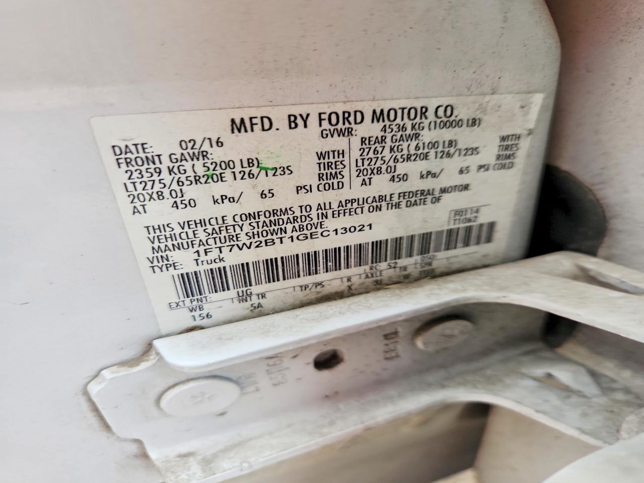 2016 FORD F250 SUPER DUTY photo 23