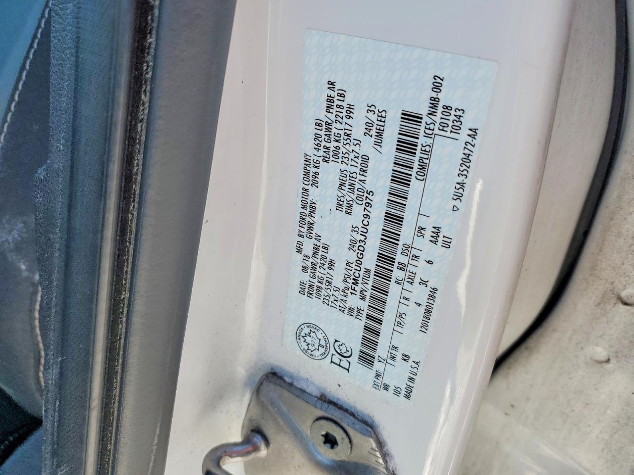 2018 FORD ESCAPE SE photo 13