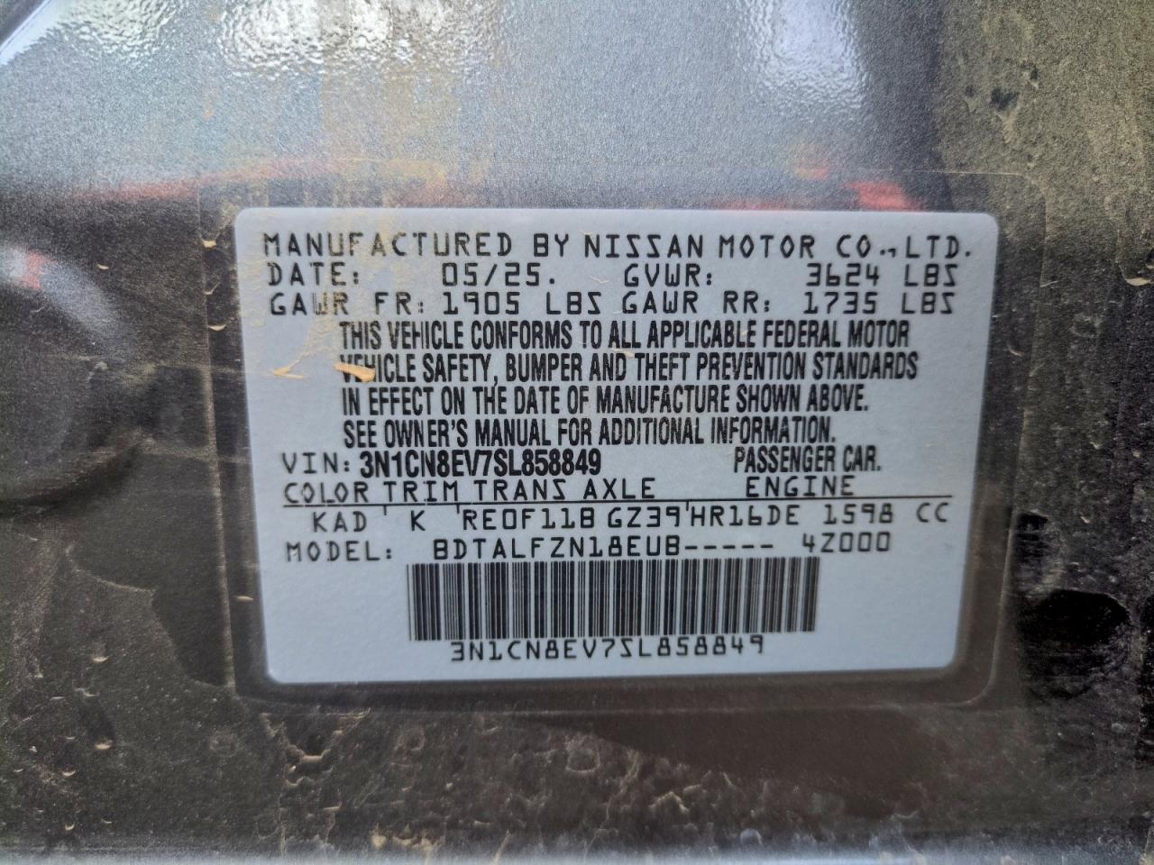 2025 NISSAN VERSA SV photo 25