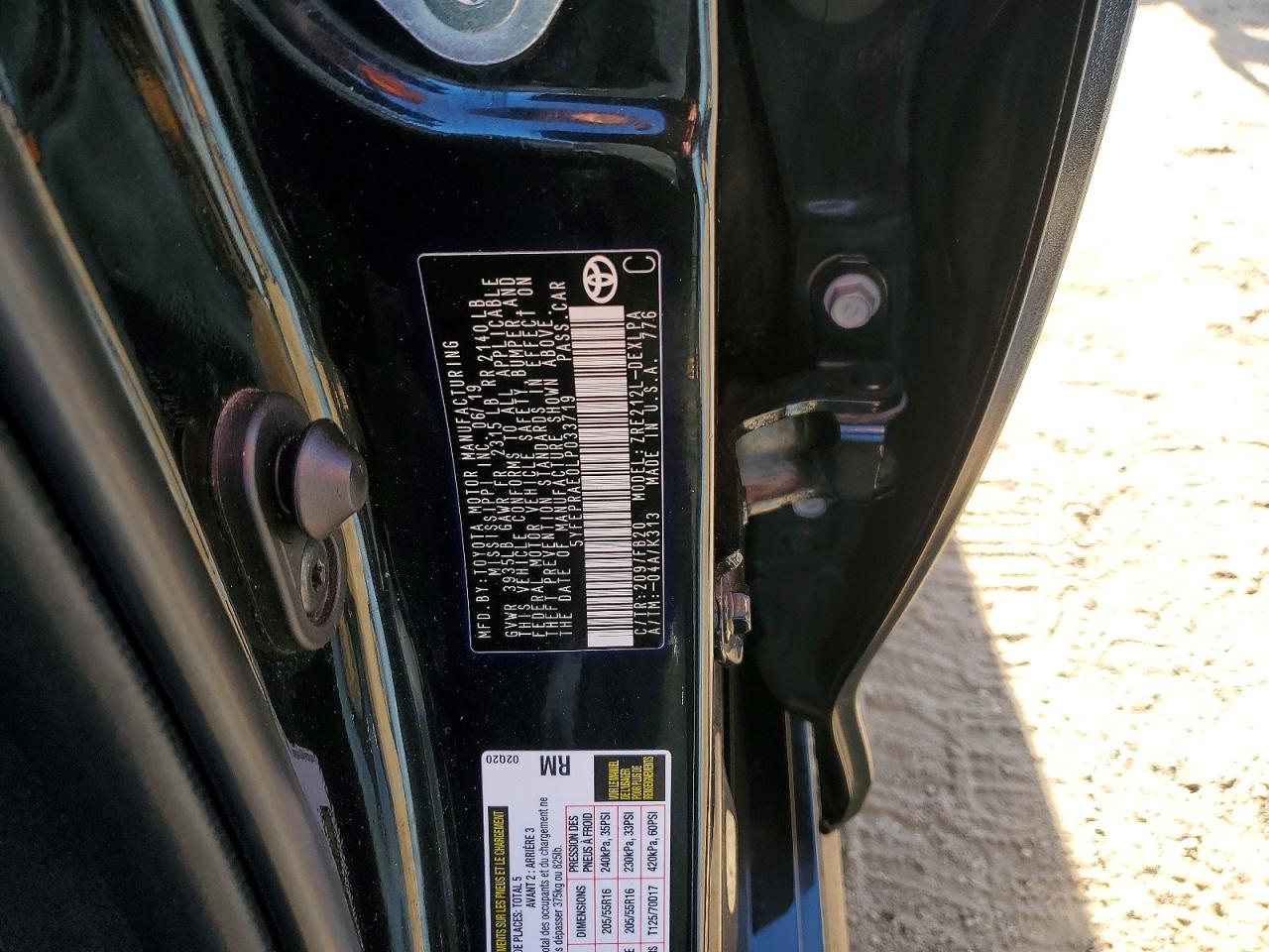 2020 TOYOTA COROLLA LE photo 34