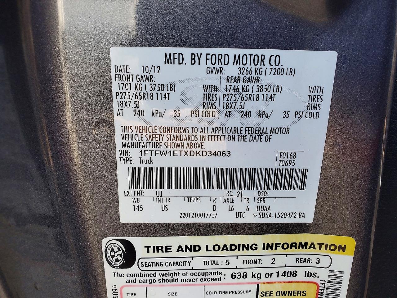 2013 FORD F150 SUPERCREW photo 23