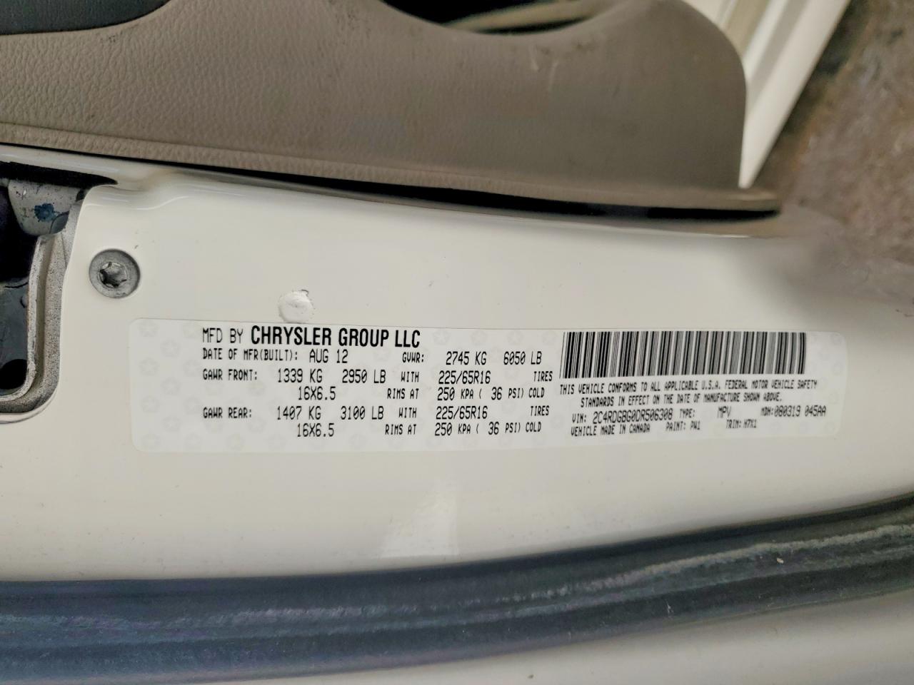 2013 DODGE GRAND CARAVAN SE photo 14