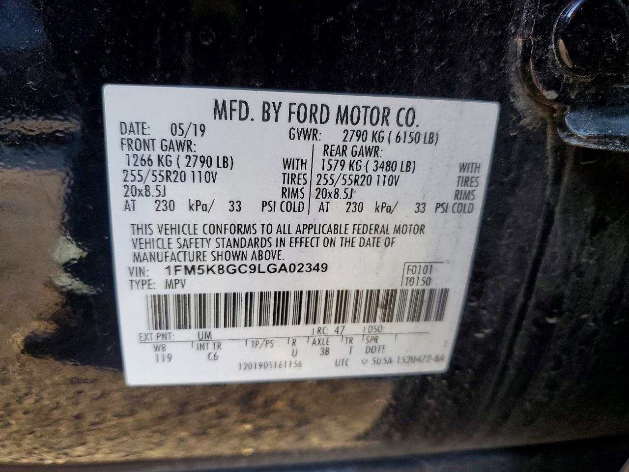 2020 FORD EXPLORER ST photo 14