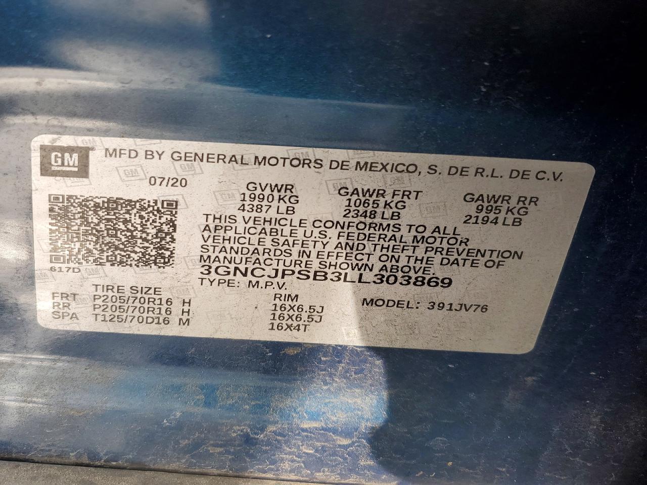 2020 CHEVROLET TRAX 1LT photo 14