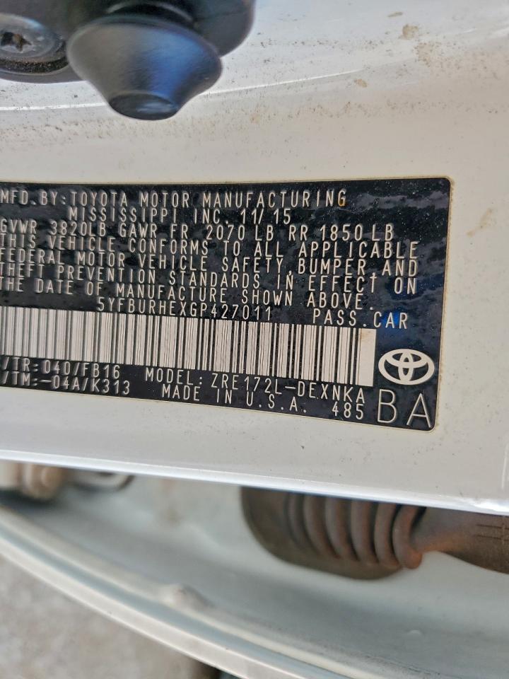 2016 TOYOTA COROLLA L photo 23