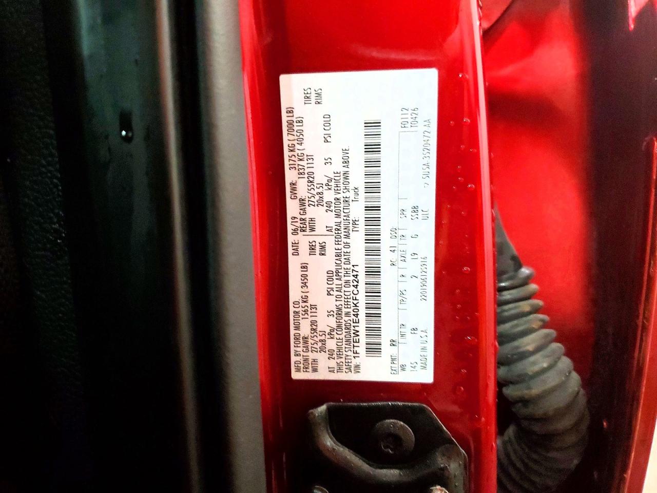 2019 FORD F150 SUPERCREW photo 12