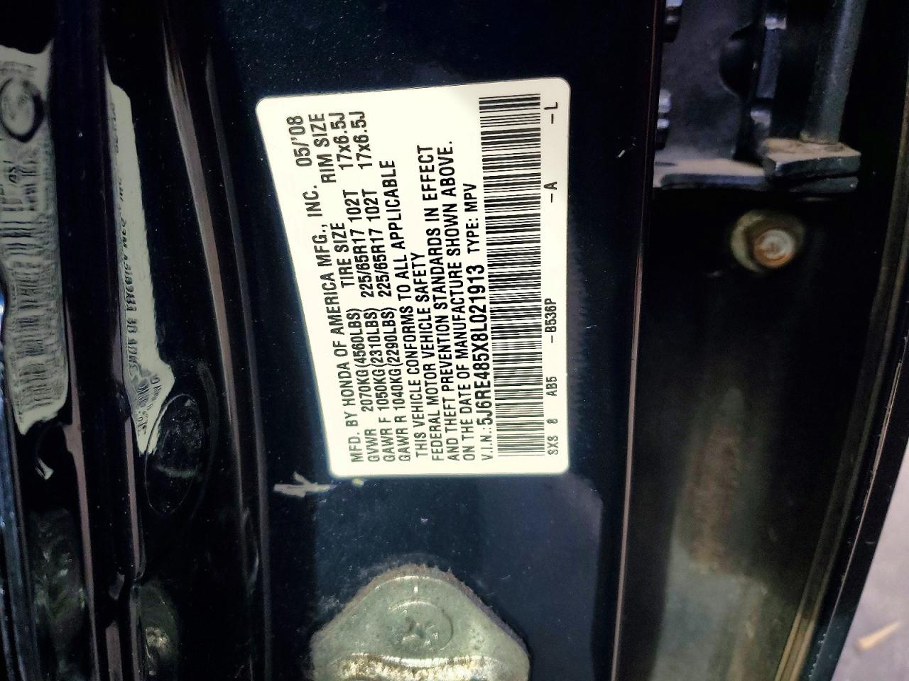2008 HONDA CR-V EX photo 13