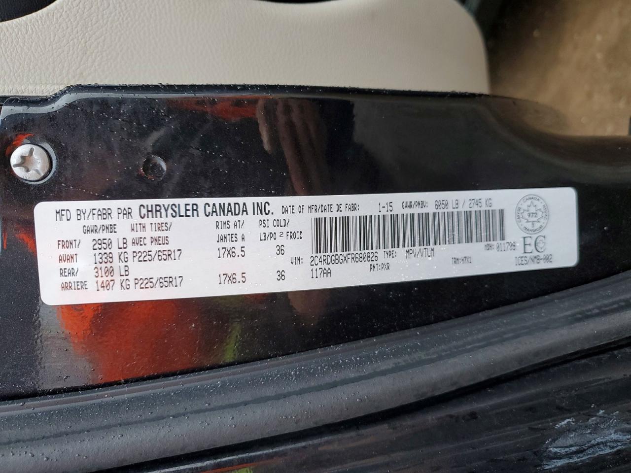 2015 DODGE GRAND CARAVAN SE photo 13