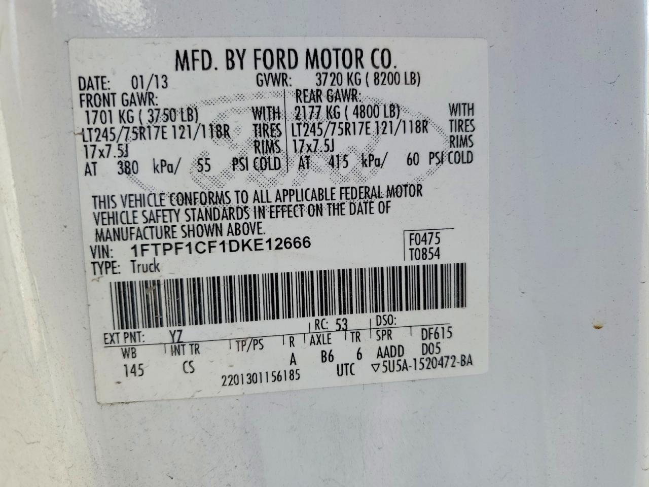 2013 FORD F150 photo 23