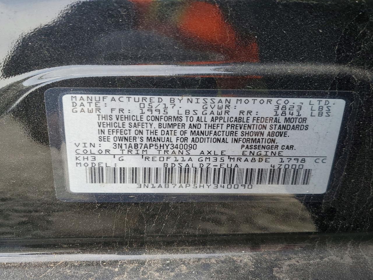 2017 NISSAN SENTRA S photo 25