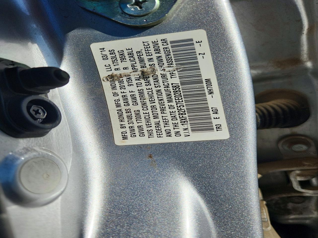 2014 HONDA CIVIC LX photo 13