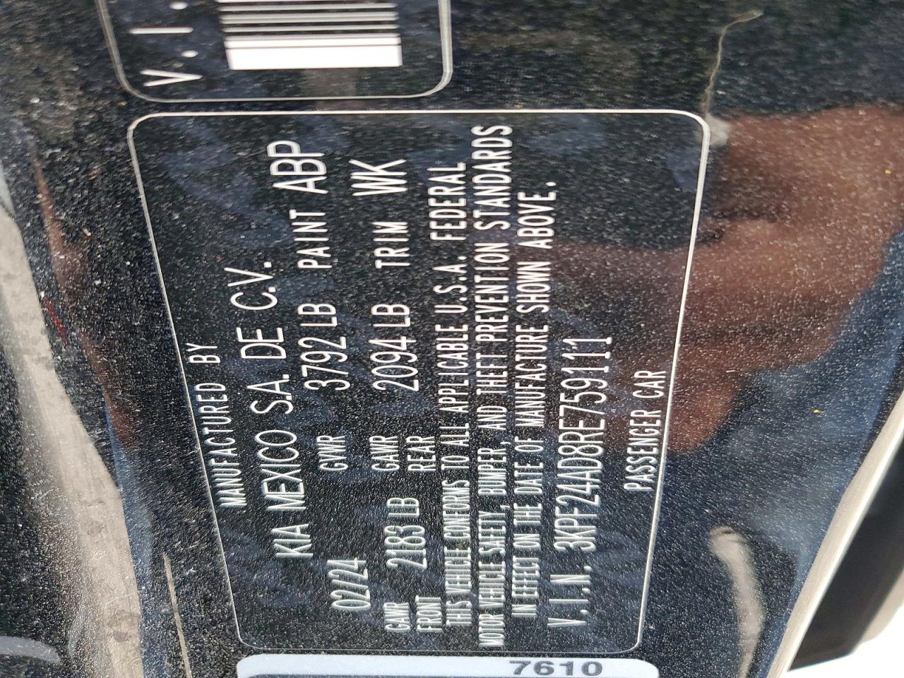 2024 KIA FORTE LX photo 13
