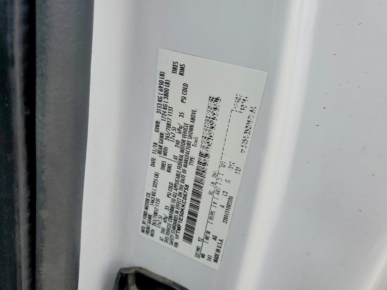 2019 FORD F150 photo 12