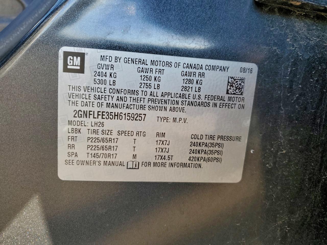 2017 CHEVROLET EQUINOX LT photo 25