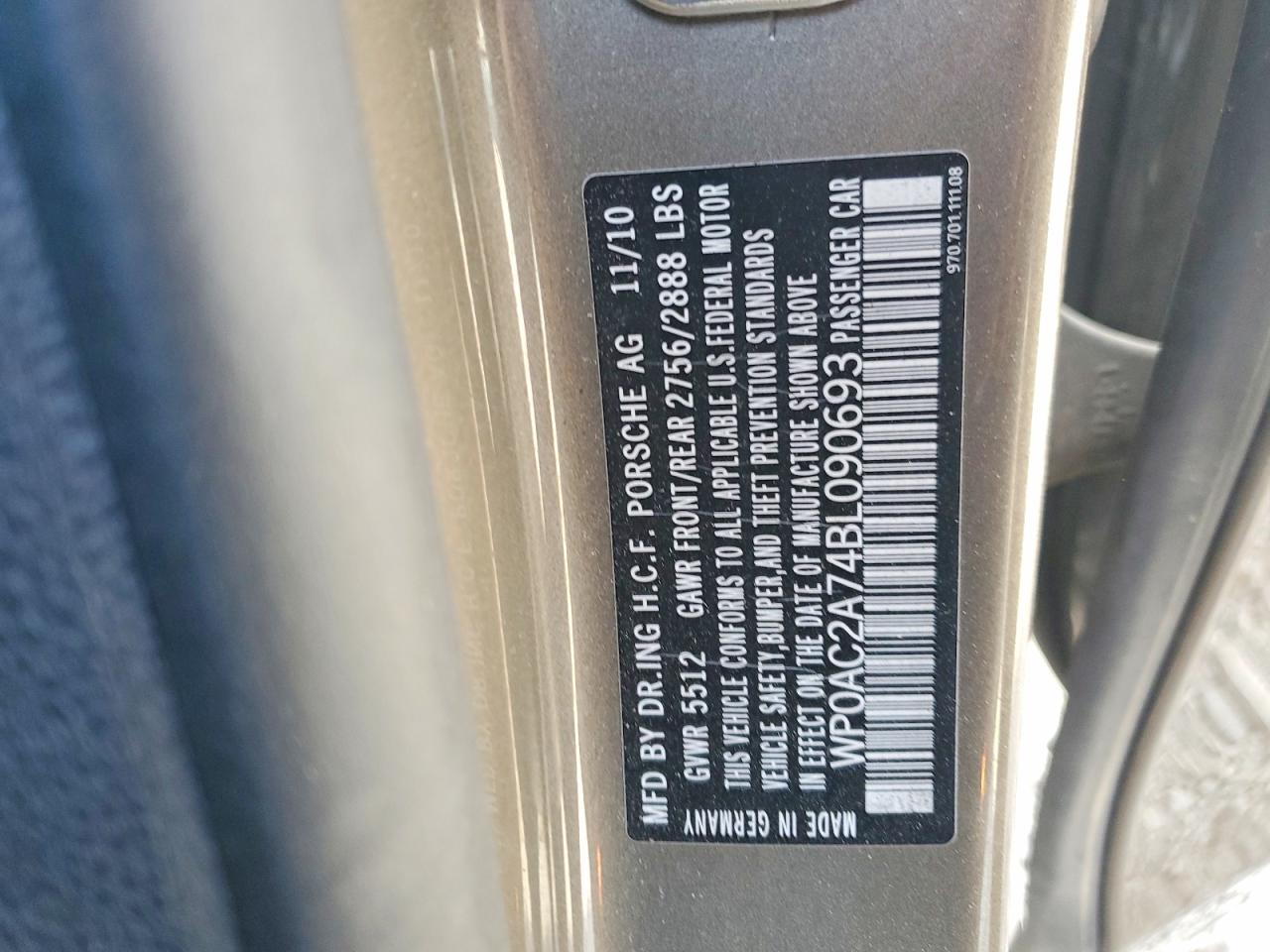 2011 PORSCHE PANAMERA TURBO photo 23