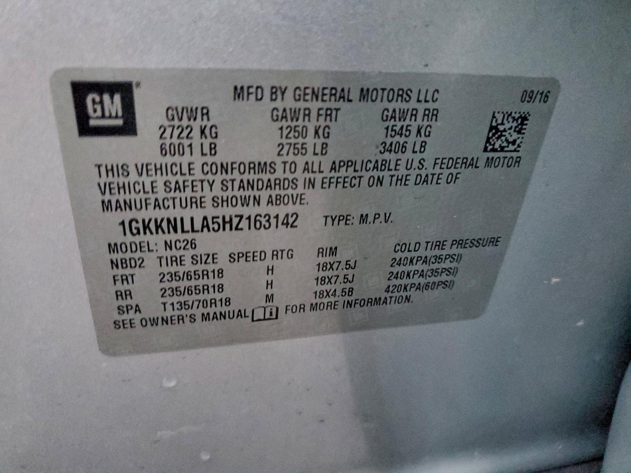 2017 GMC ACADIA SLE photo 14