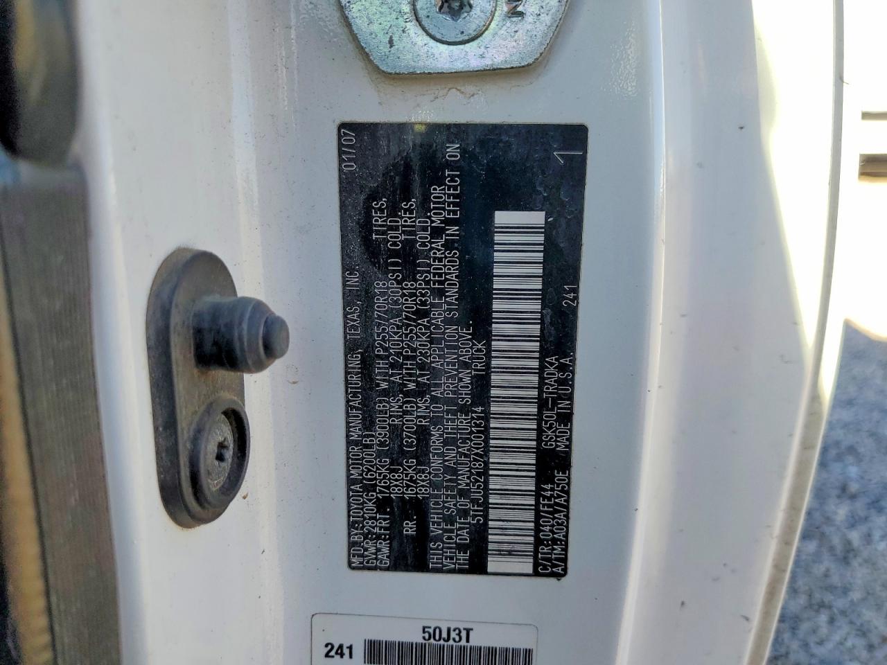 2007 TOYOTA TUNDRA photo 12
