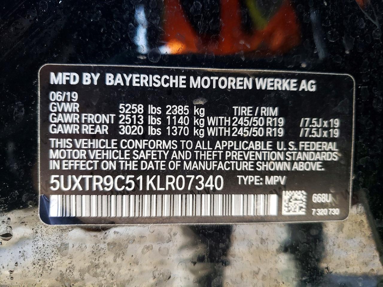 2019 BMW X3 XDRIVE30I photo 25