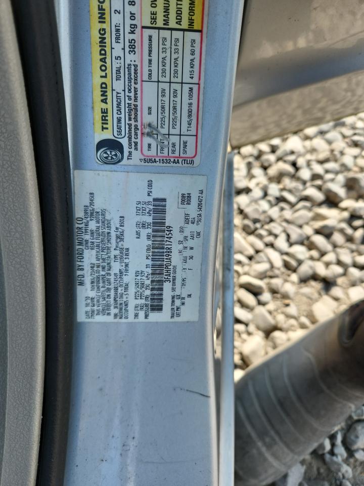 2011 FORD FUSION photo 12