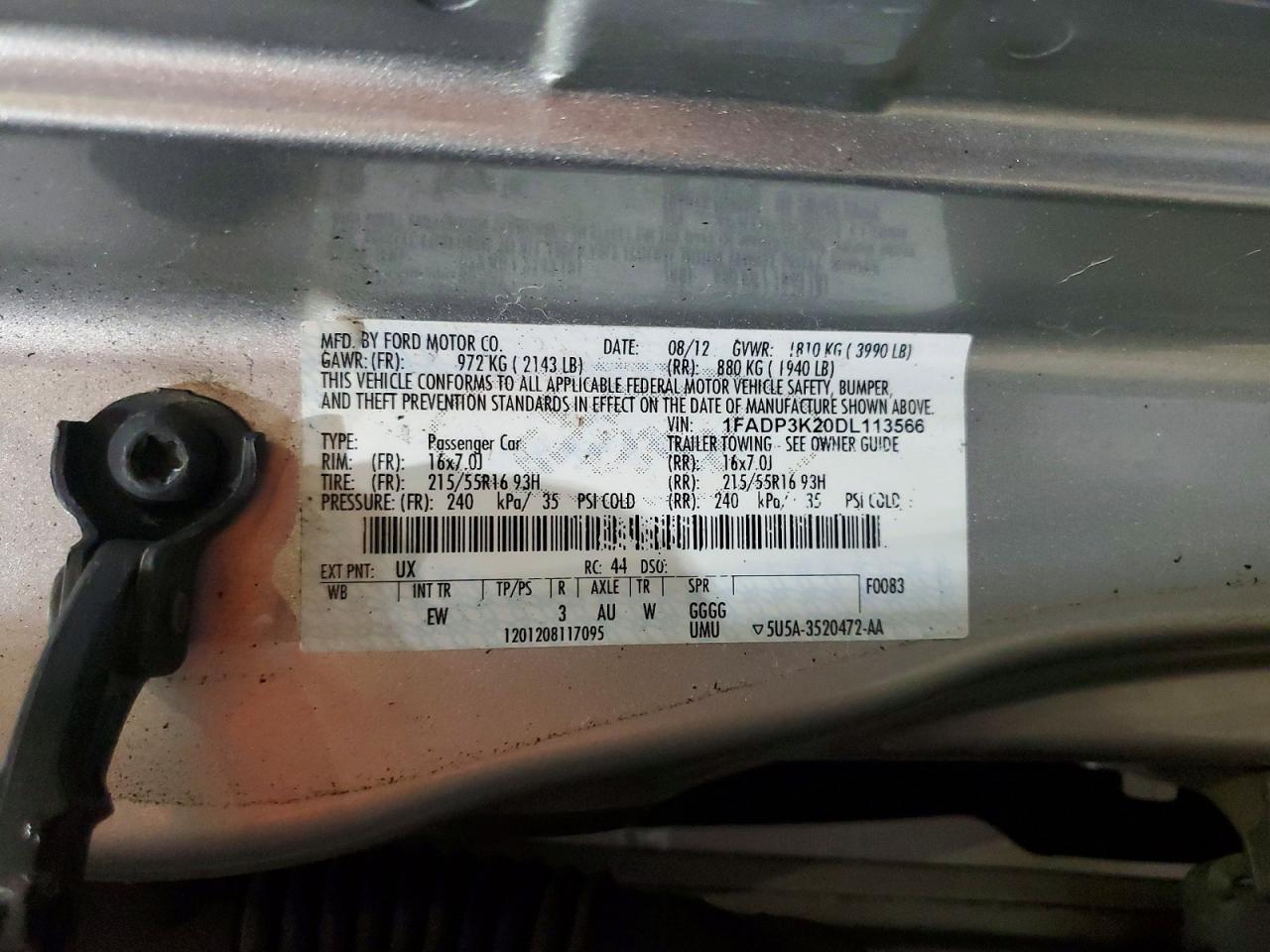 2013 FORD FOCUS SE photo 12