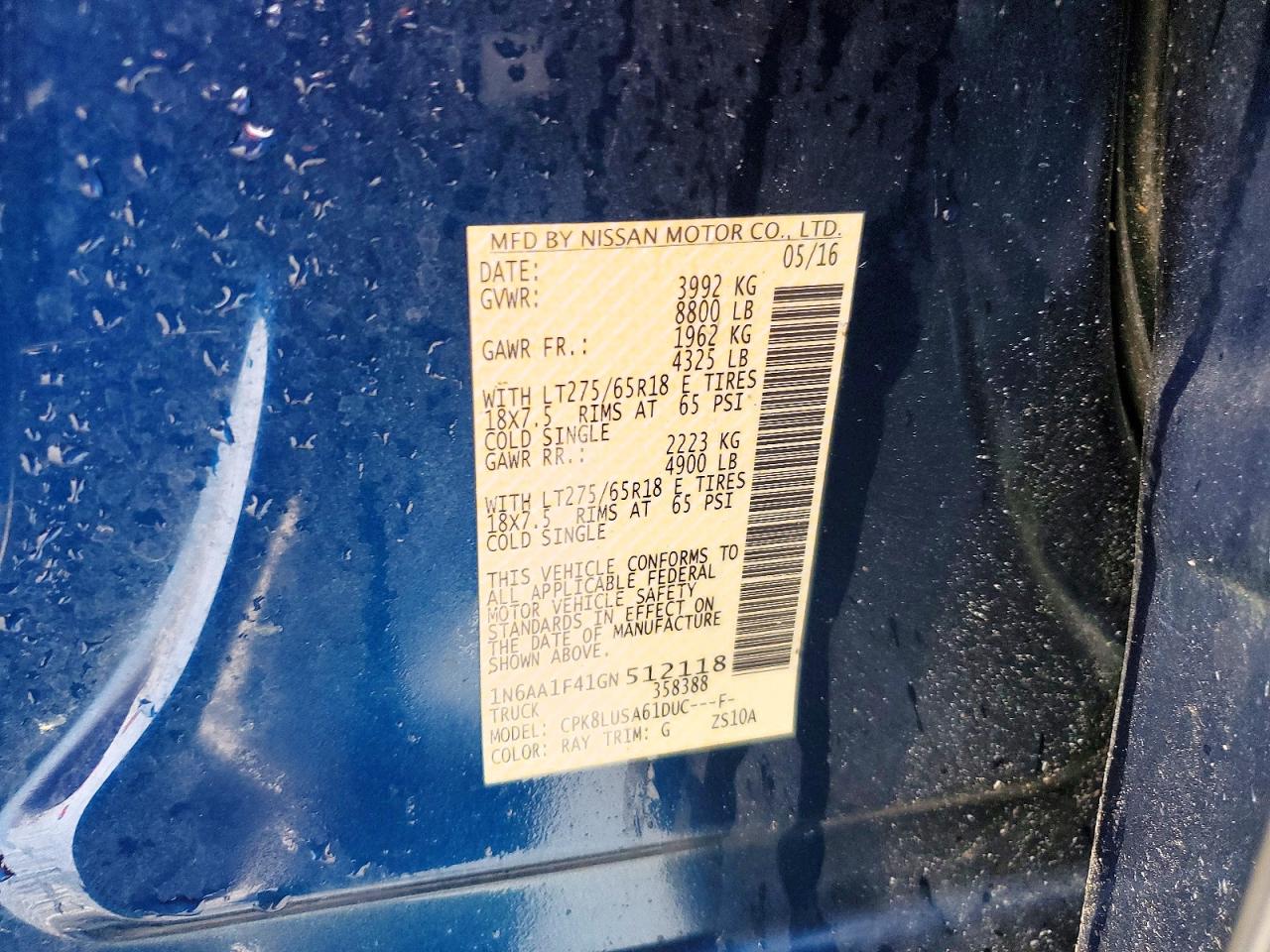 2016 NISSAN TITAN XD PRO-4X photo 12