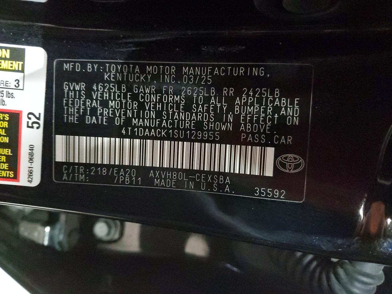 2025 TOYOTA CAMRY XSE photo 13
