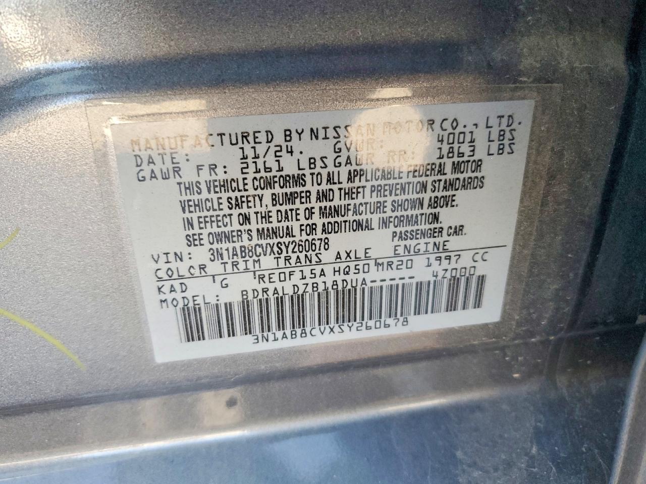 2025 NISSAN SENTRA SV photo 23