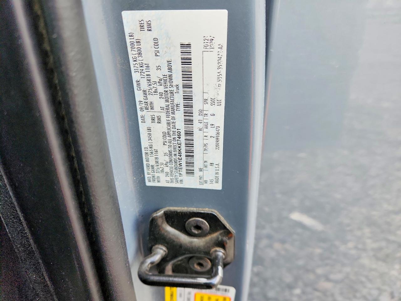 2019 FORD F150 SUPERCREW photo 12