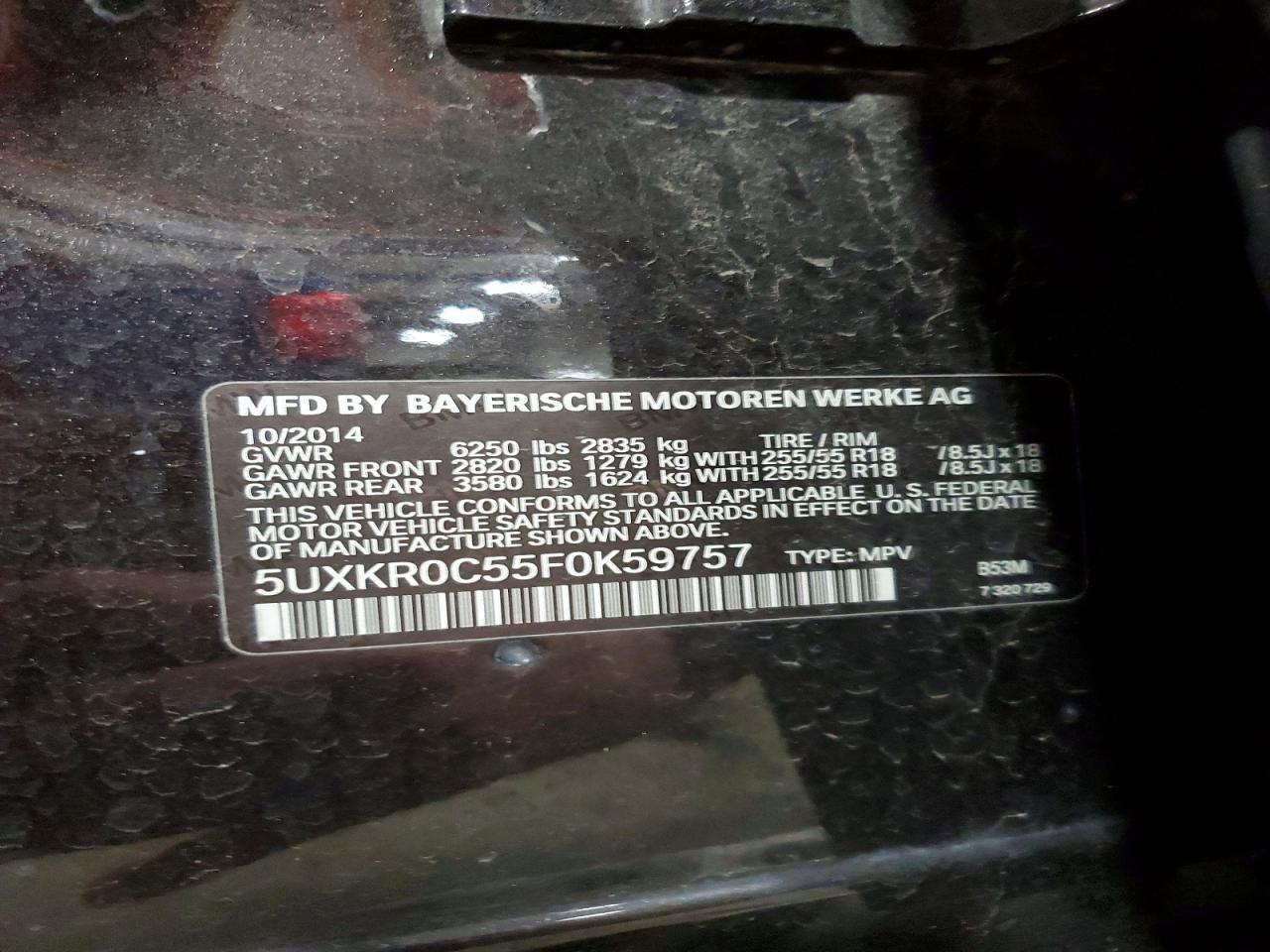 2015 BMW X5 XDRIVE35I photo 13