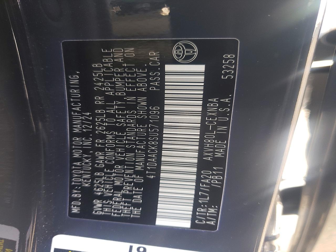 2025 TOYOTA CAMRY XSE photo 12