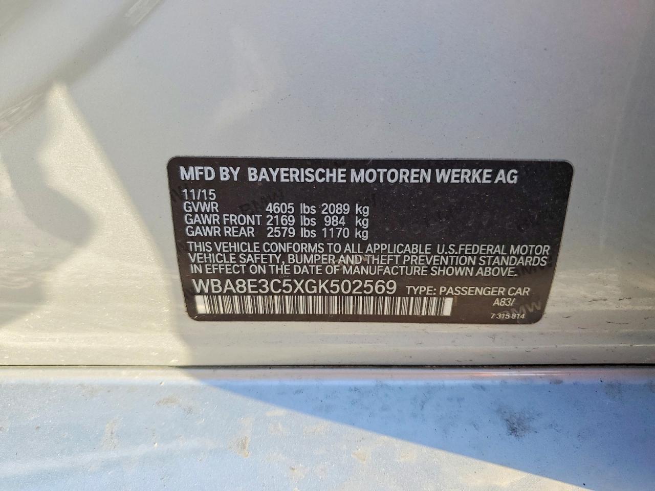2016 BMW 328 XI SULEV photo 23