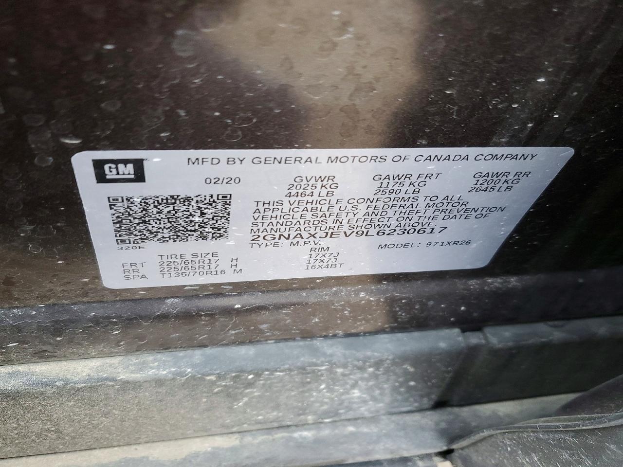 2020 CHEVROLET EQUINOX LT photo 12